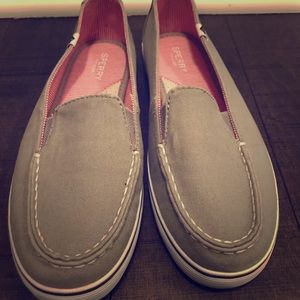 Sperry grey loafers